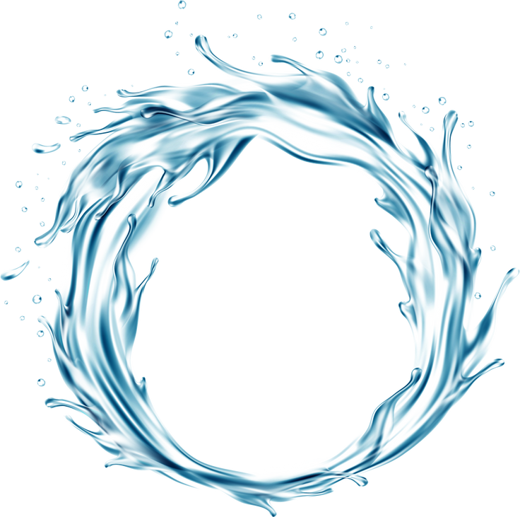 Round Water Splash